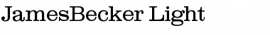 Download JamesBecker-Light Font