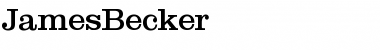 Download JamesBecker Font