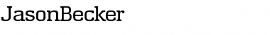Download JasonBecker Font