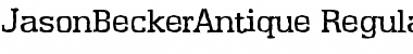 Download JasonBeckerAntique Font