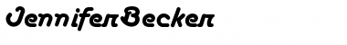 Download JenniferBecker Regular Font