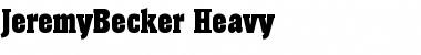 Download JeremyBecker-Heavy Regular Font
