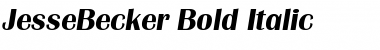 Download JesseBecker Bold Italic Font