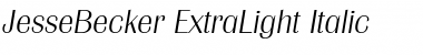 Download JesseBecker-ExtraLight Italic Font
