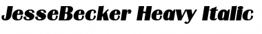 Download JesseBecker-Heavy Italic Font