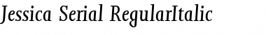 Download Jessica-Serial RegularItalic Font