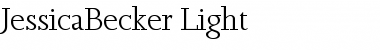 Download JessicaBecker-Light Font