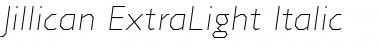 Download Jillican ExtraLight Italic Font