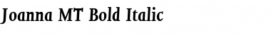 Download Joanna MT Bold Italic Font