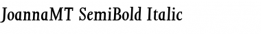 Download JoannaMT-SemiBold Semi BoldItalic Font