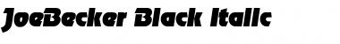 Download JoeBecker-Black Italic Font
