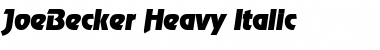 Download JoeBecker-Heavy Italic Font