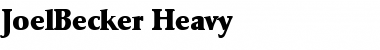 Download JoelBecker-Heavy Regular Font