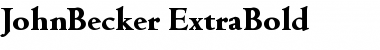 Download JohnBecker-ExtraBold Regular Font