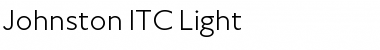Download Johnston ITC Light Font