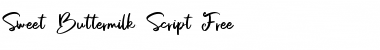 Download Sweet Buttermilk Free Script Regular Font