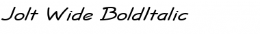 Download Jolt Wide BoldItalic Font