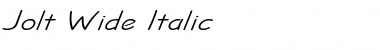 Download Jolt Wide Italic Font