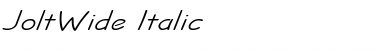Download JoltWide Italic Font