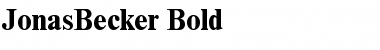 Download JonasBecker Bold Font