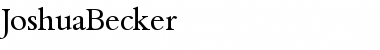 Download JoshuaBecker Font