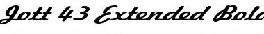 Download Jott 43 Extended Font