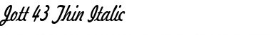 Download Jott 43 Thin Font