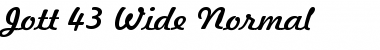 Download Jott 43 Wide Font