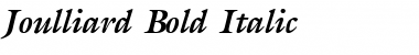 Download Joulliard Bold Italic Font