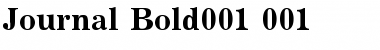 Download Journal Bold Font