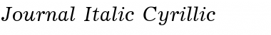 Download Journal Italic Cyrillic Font
