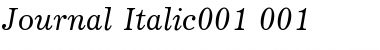 Download Journal Italic Font