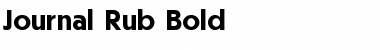 Download Journal Rub Bold Font