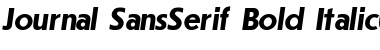 Download Journal SansSerif Bold Italic Font
