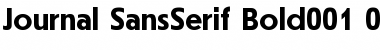 Download Journal SansSerif Bold Font