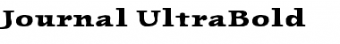 Download Journal-UltraBold Ultra Bold Font