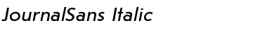 Download JournalSans Italic Font