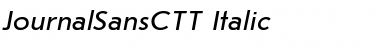 Download JournalSansCTT Italic Font