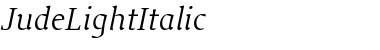 Download JudeLightItalic Regular Font