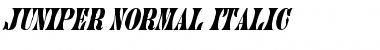 Download Juniper-Normal Italic Font