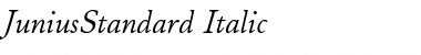 Download JuniusStandard Italic Font