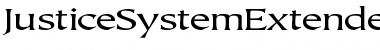 Download JusticeSystemExtended Font