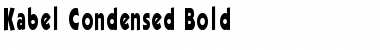 Download Kabel Condensed Bold Font