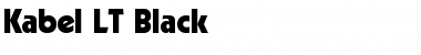 Download Kabel LT Black Regular Font