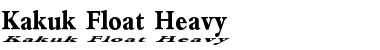 Download Kakuk Float Heavy Font