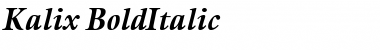Download Kalix BoldItalic Font