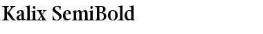 Download Kalix SemiBold Regular Font