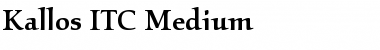 Download Kallos ITC Medium Font
