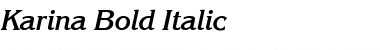 Download Karina Bold Italic Font