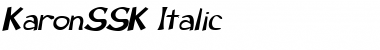 Download KaronSSK Italic Font